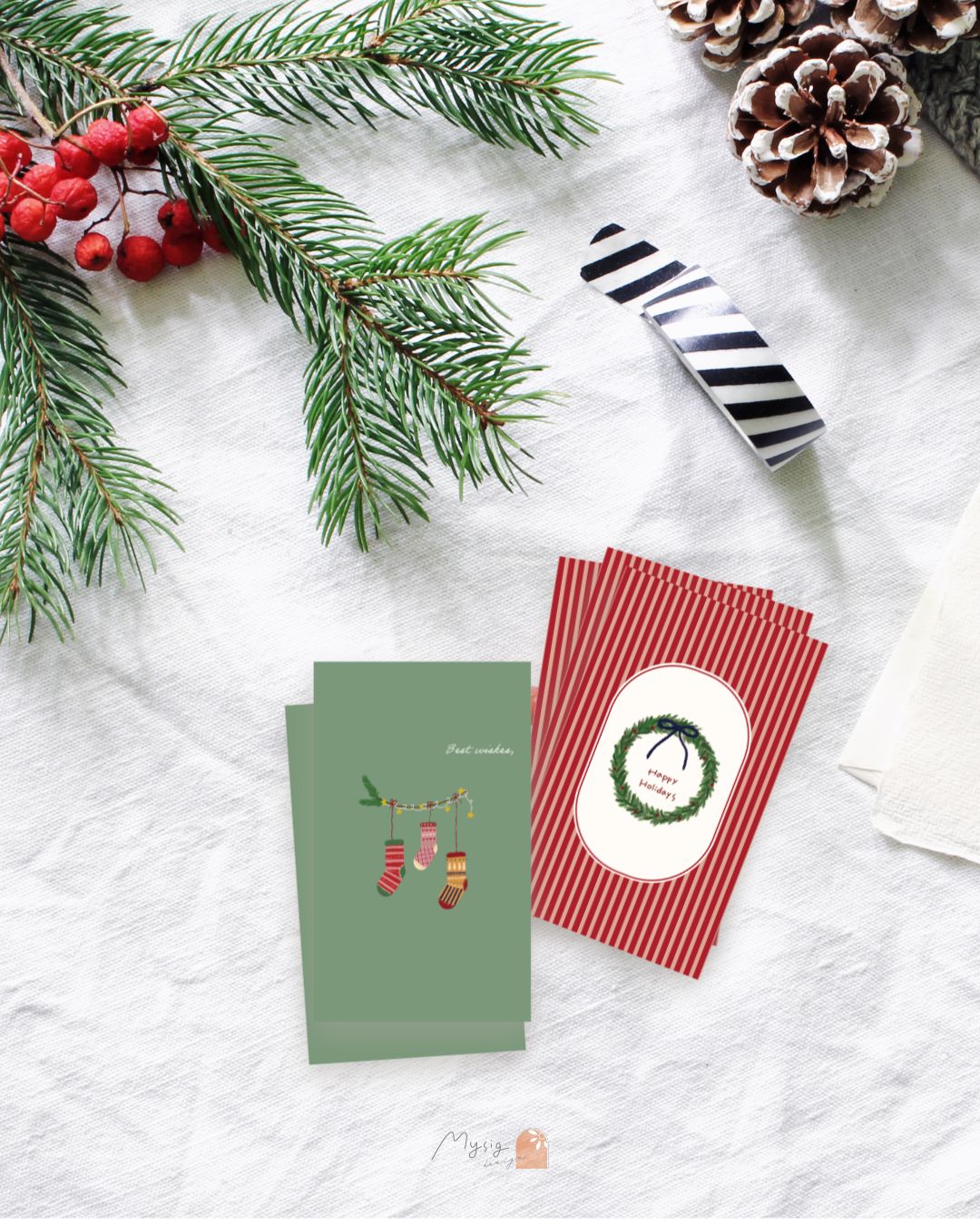 クリスマスカード　メッセージカード　イラスト　デザイン